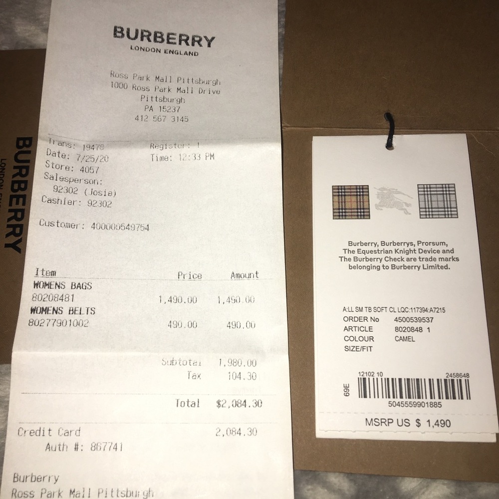 Burberry crossbody bag worn once !! - Picture 4 of 6